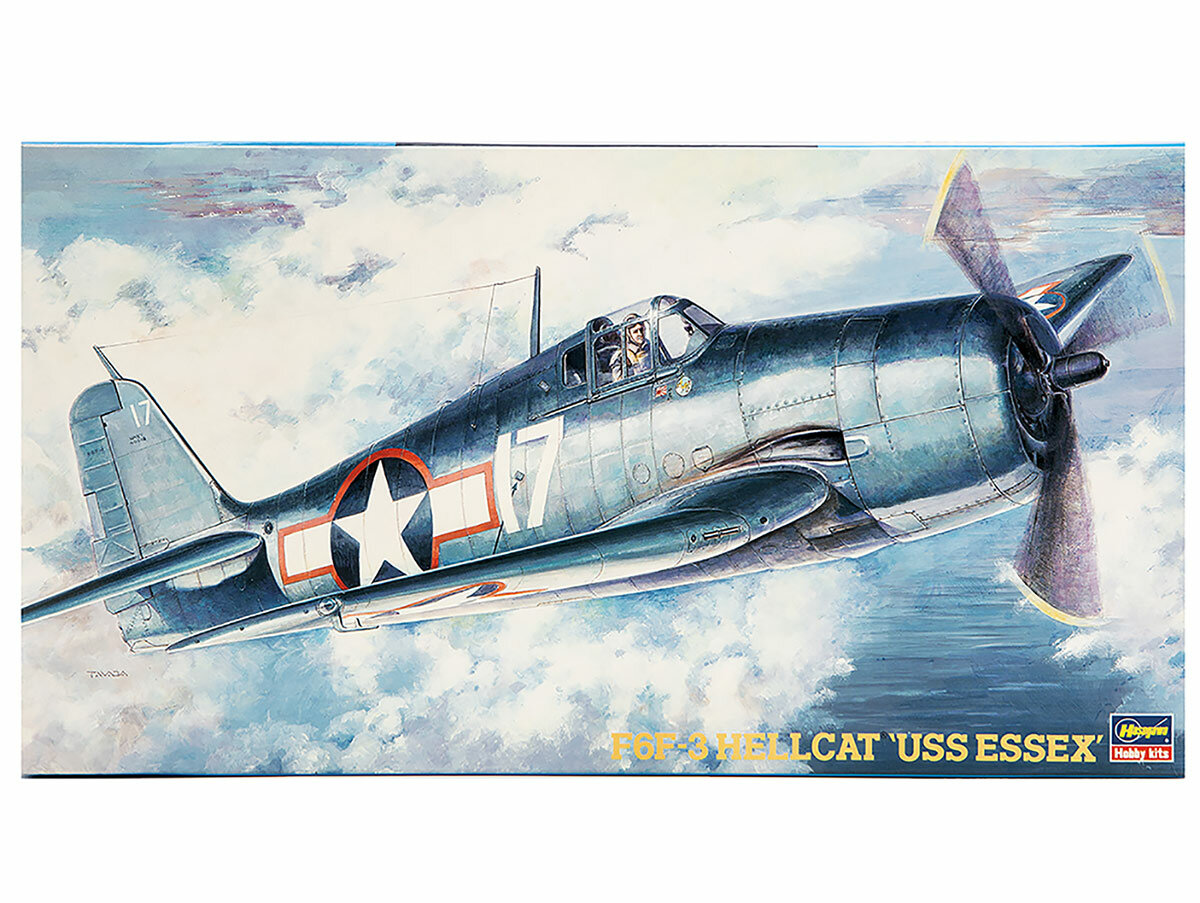 09134 Hasegawa Палубный истребитель ВМС США F6F3 Hellcat USS ESSEX 148