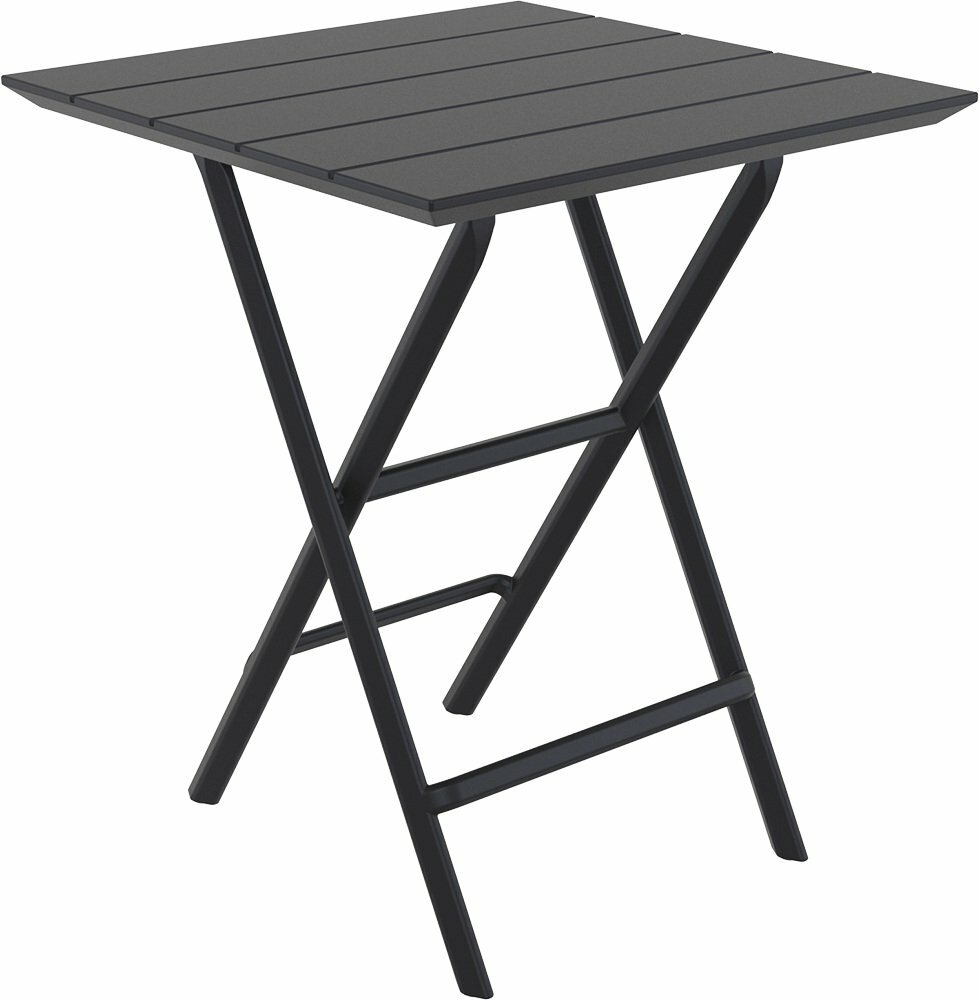 Стол садовый складной Helen Folding Table 60х60 см квадратный цвет черный Siesta Турция