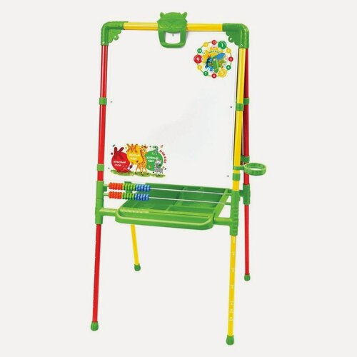 Изображение товара Мольберт детский, двусторонний «Светофор», регулируется по высоте, размер 755 × 516 × 70 мм