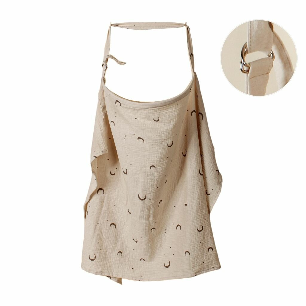 Мягкая накидка для кормления из хлопка