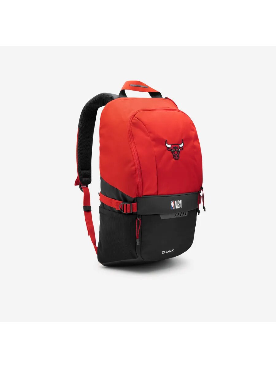 Рюкзак баскетбольный Tarmak NBA Chicago Bulls, 25л, черный/красный