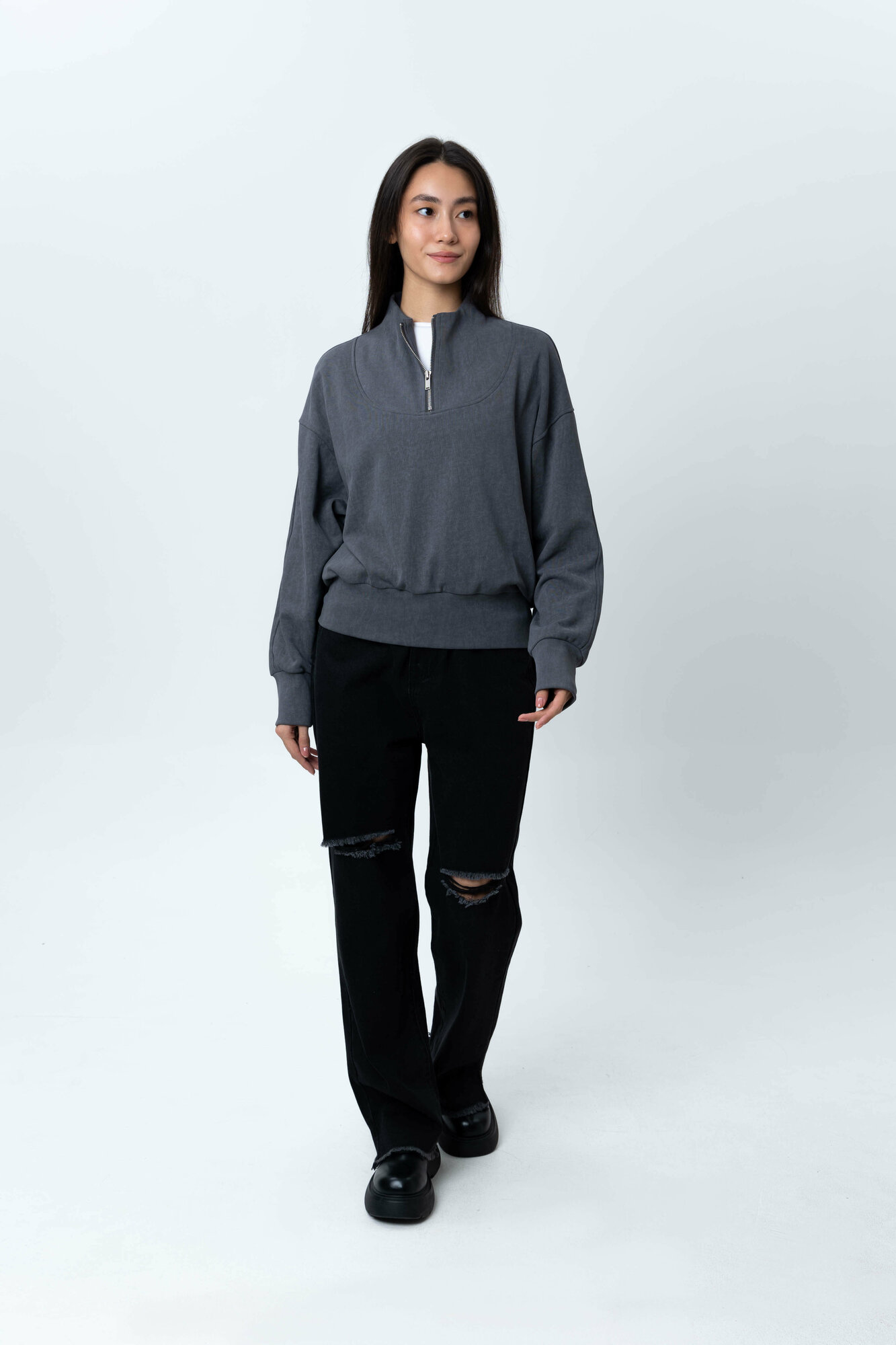 Свитшот TERRA PRO, размер S, , dark grey