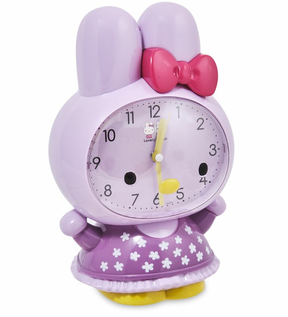 Будильник 'Зайка' фиолетовый