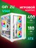 Корпус Ginzzu V560 ATX кубик, закаленное стекло, RGB подсветка