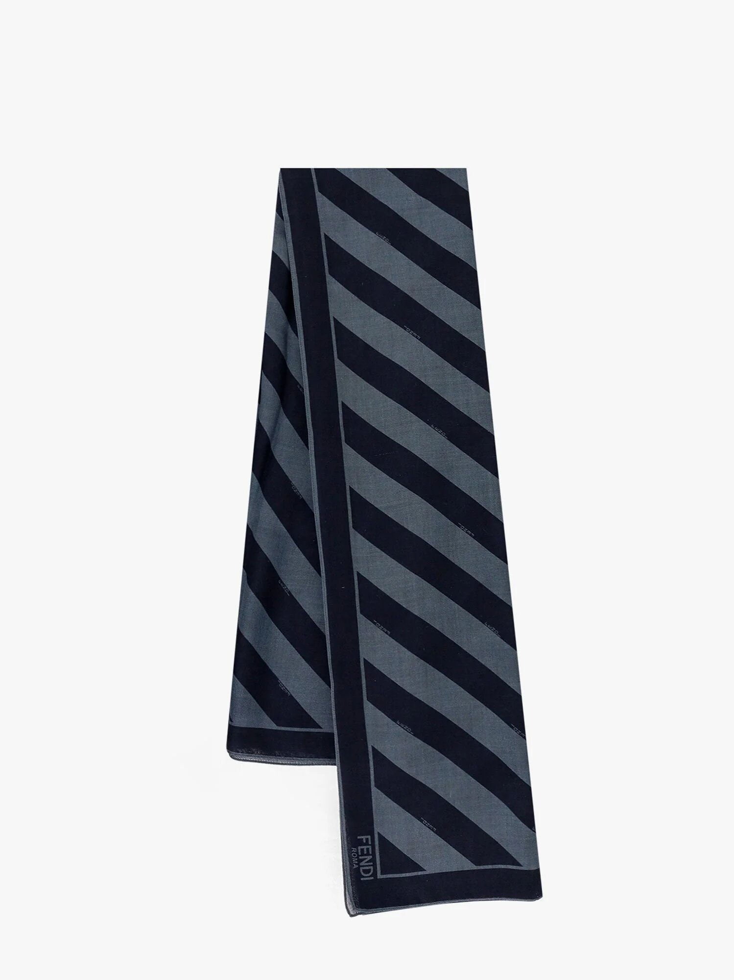 Шарф FENDI для женщин, one size, синий