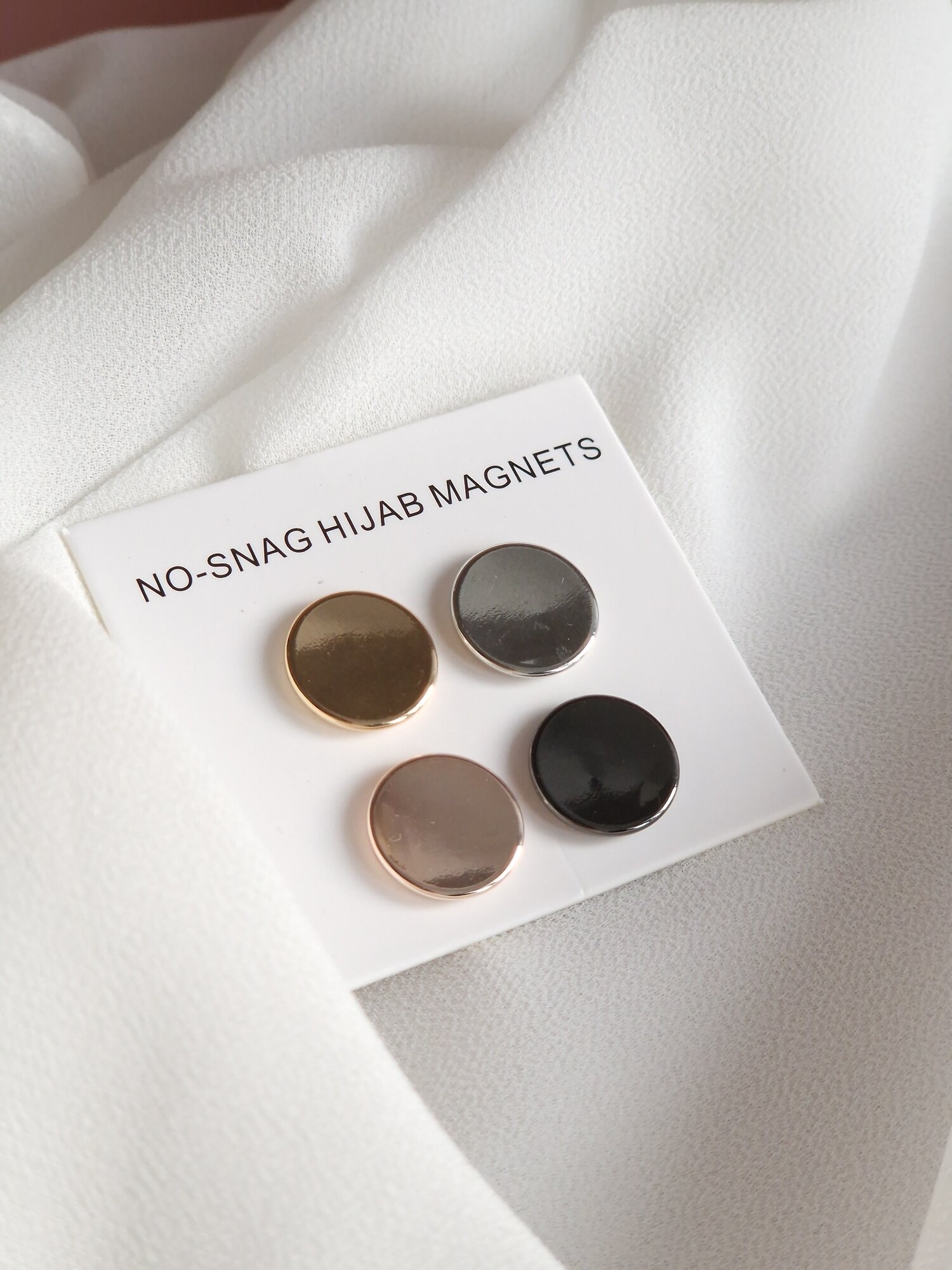 Зажим для платка Цветные решения, серебряный, золотой — фото 1