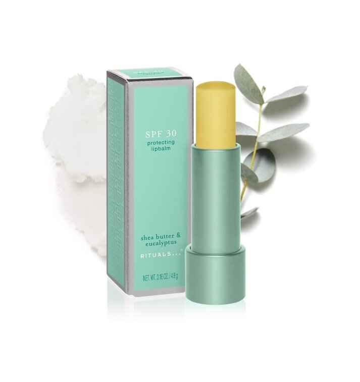 RITUALS Бальзам для губ Fortune с SPF 30 питает губы и защищает от лучей UVAUVB аромат масла ши и эвкалипт