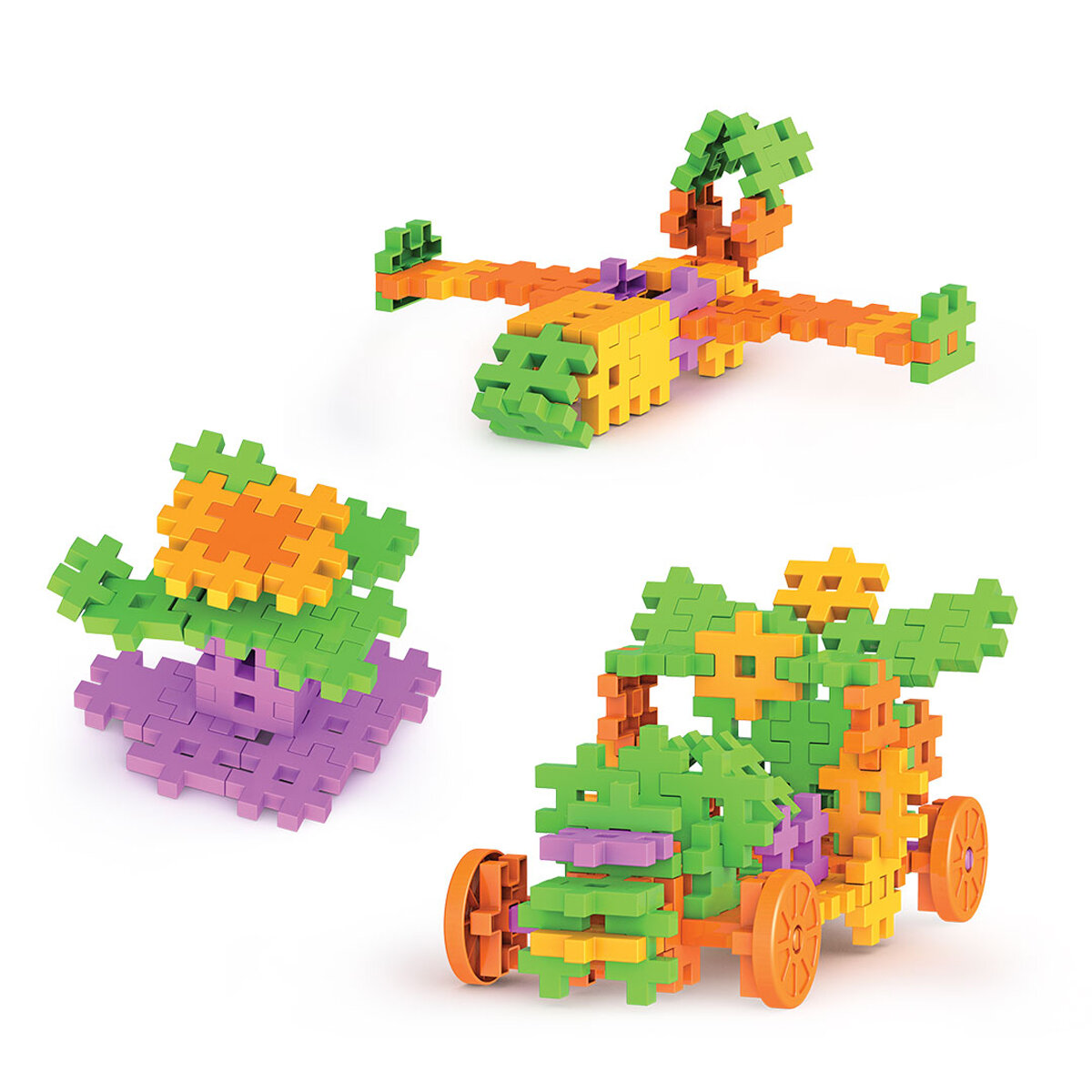 Игрушка DEDE Конструктор Fun-Fun-пазл 128 деталей — фото 1