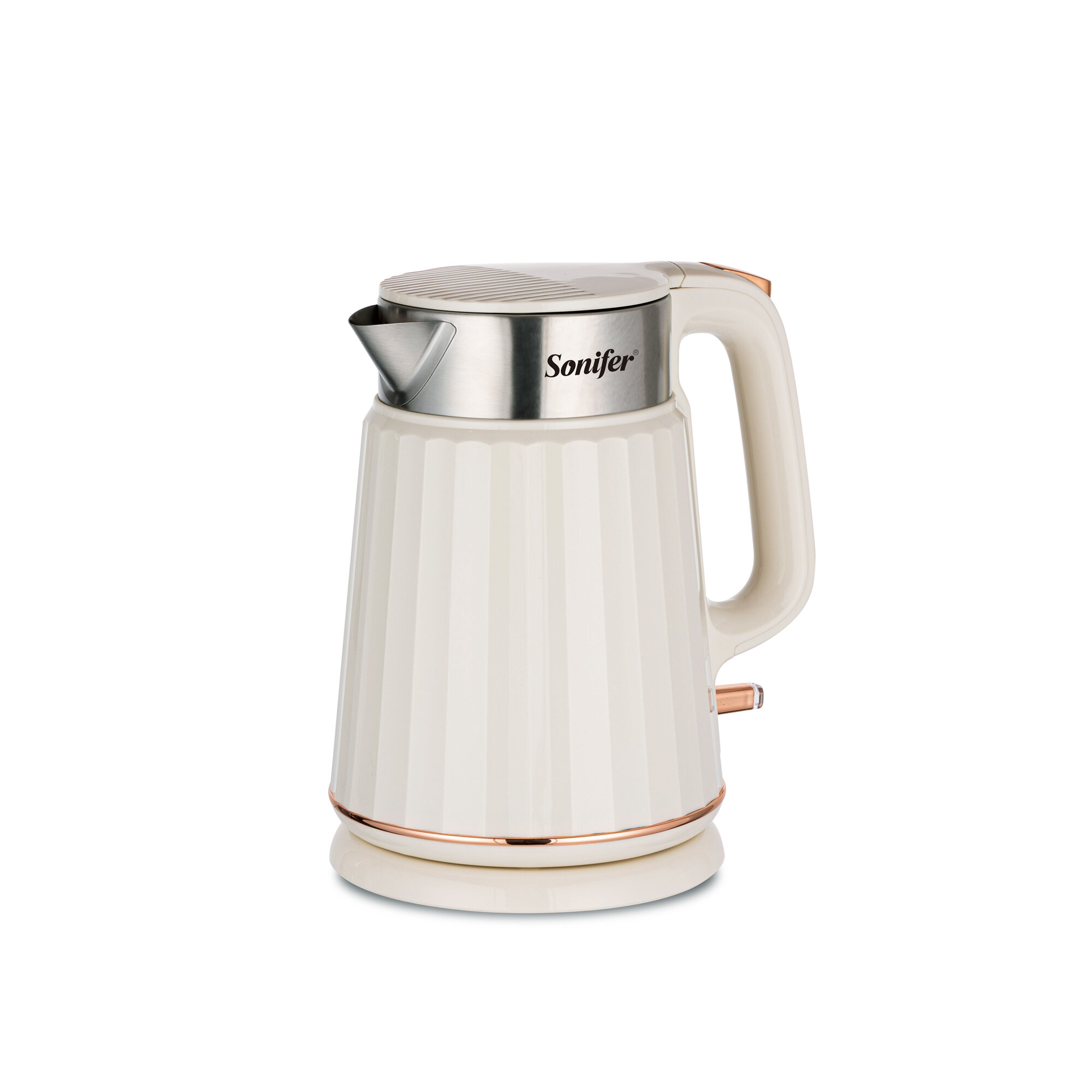 Электрический чайник Sonifer SF-2112 — это точное наименование модели бытового прибора для кипячения воды
