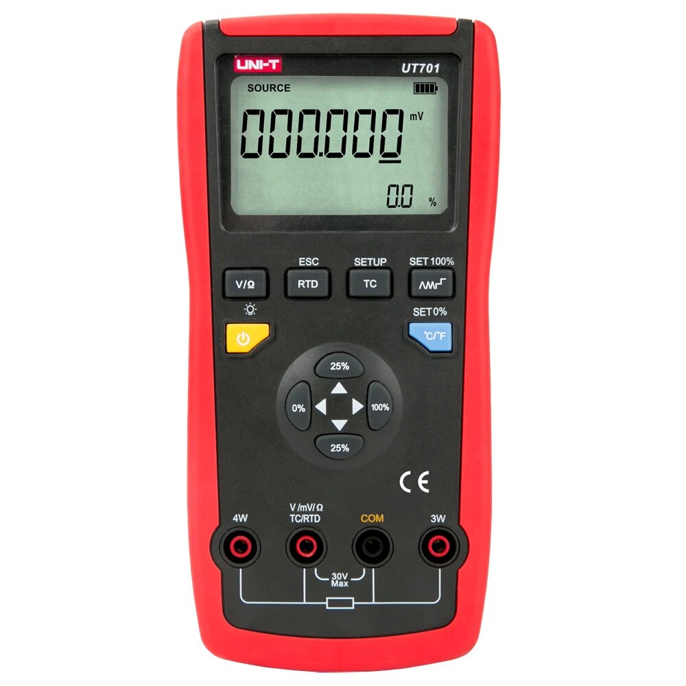 UNI-T UT701 Калибратор температуры J/K/T/E/R/S/B/N/Wre RTDs мВ СопротивлениеТермовыходной термисторный выход детектор температуры, UT701