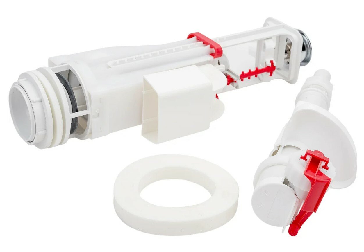 Выпускной клапан Alcadrain Alcaplast SA08, 1/2", кнопочный, ПВХ, белый — фото 1