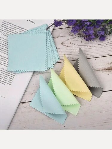 Изображение товара Салфетки для украшений, для золота, серебра, с камнями, 8х8 см 4 шт