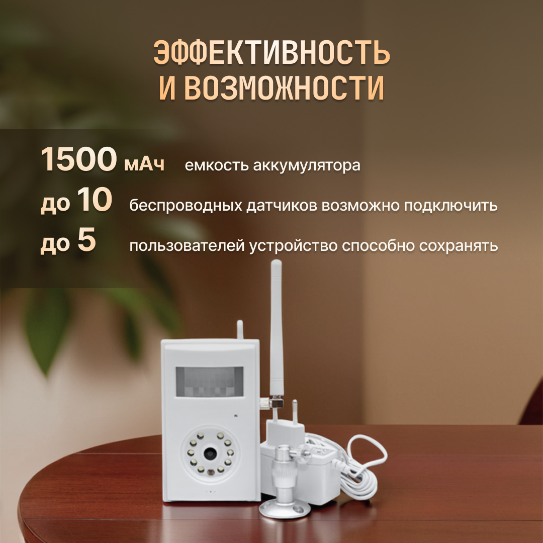 GSM-видеосигнализация SimPal G400 4G Alarm Camera — фото 1