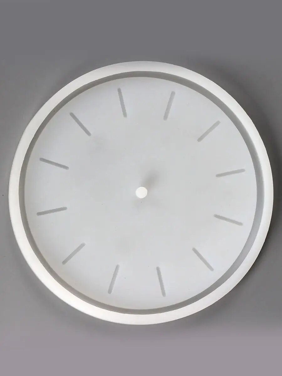 Молд силиконовый / форма Большие часы 25см для гипса — фото 1