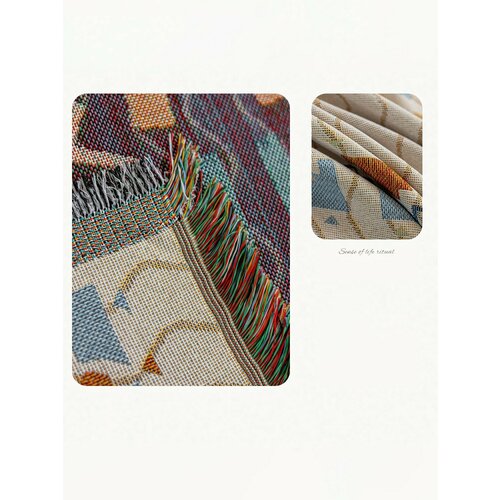 Коврик для пикника, пляжа, влагостойкий, в стиле бохо, 90×90 см, принт китайский стиль