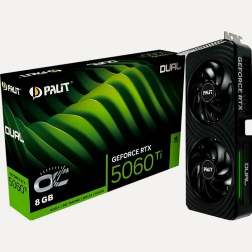 Изображение товара Видеокарта Palit GeForce RTX 5060 Ti DUAL OC 8G