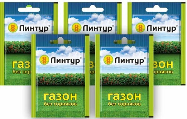 Средство от сорняков на газонах Линтур 18 гр. (комплект 5 шт.)
