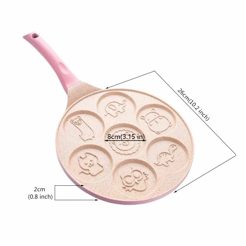 Изображение Пшеничная вафельная антипригарная сковорода для омлета, домашняя кухонная посуда для выпечки-Подарок-Праздничные подарки