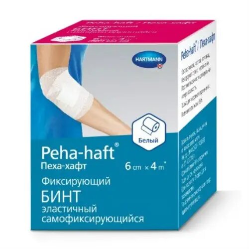 Бинт PehahaftПехахафт самофиксирующийся 4 м х 6 см без латекса 1 шт