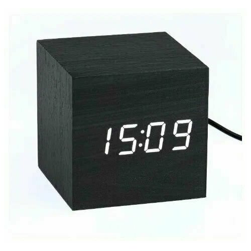 Часы электронные настольные черные 678₽