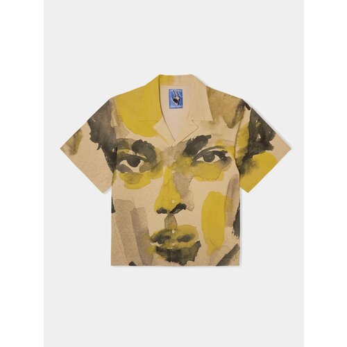 фото Рубашка kidsuper watercolor face camp, размер s, multi