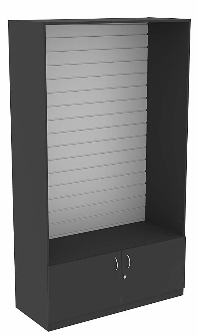 Витрина сэсп с экономпанелью для торговли №1-1-500 (открытая), Черный