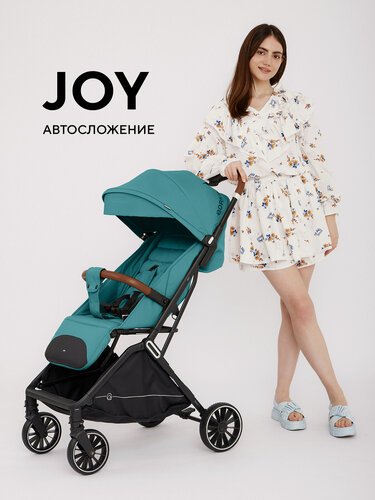 Изображение товара Коляска детская прогулочная с автосложением для путешествий RANT basic "JOY" RA303 Green