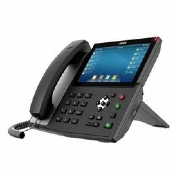VoIP-телефон Fanvil X7(rev B-V2) 20 линии SIP, HD аудио,7 "сенсорный экран 800x480, имеет 2 порта Gigabit LAN, питание PoE, WIFI, Bluetooth
