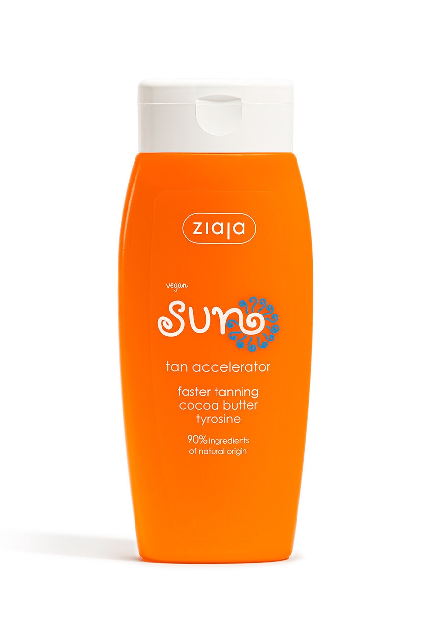 Активатор загара Ziaja Sun, тирозин, 90 % натуральных ингредиентов, 150мл