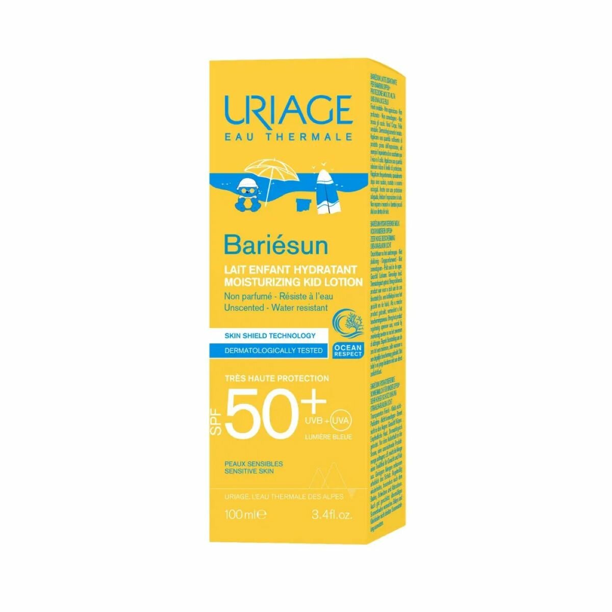 Картинки УРЬЯЖ БАРЬЕСАН SPF50+ Увлажняющее молочко для детей, 100 мл | URIAGE Bariesun Moisturizing Kid Lotion SPF50+