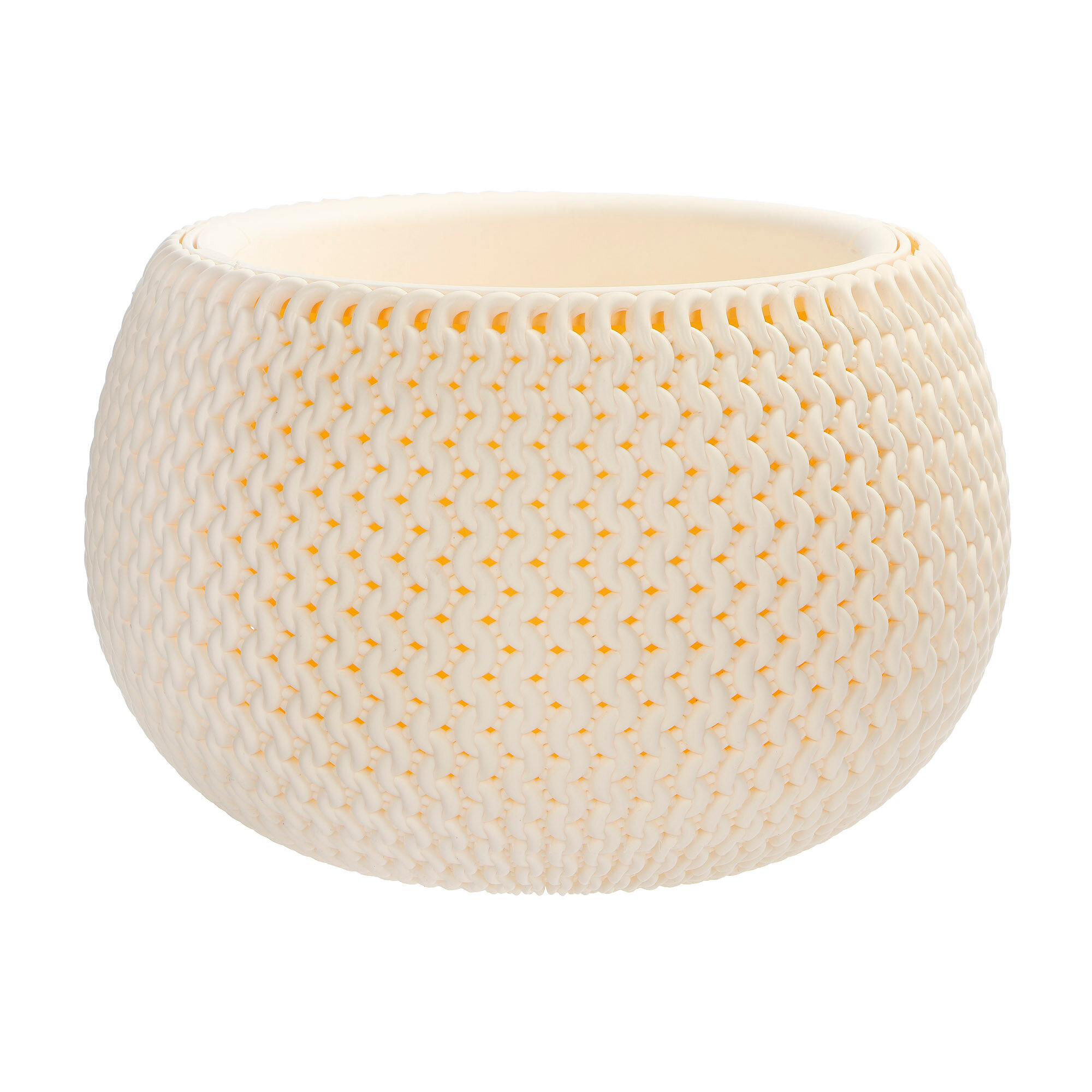 Горшок-кашпо, пластик, дренажное отверстие, настольный, напольный, объем 4 л