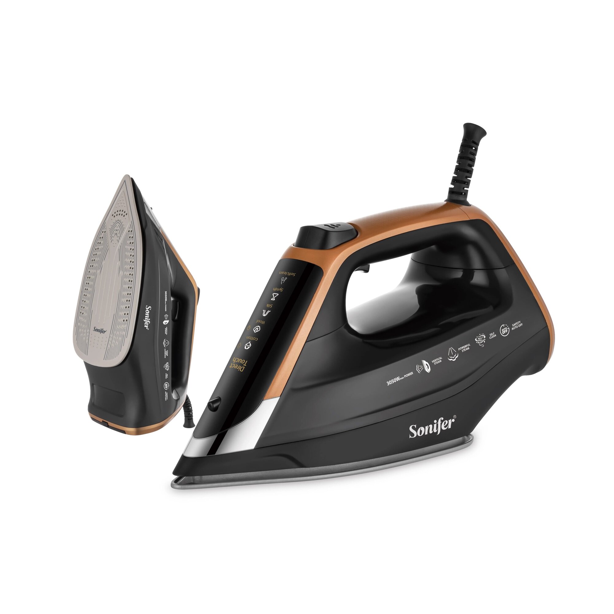 Утюг Sonifer SF-9144, керамическая подошва, мощность 3050 Вт — фото 1