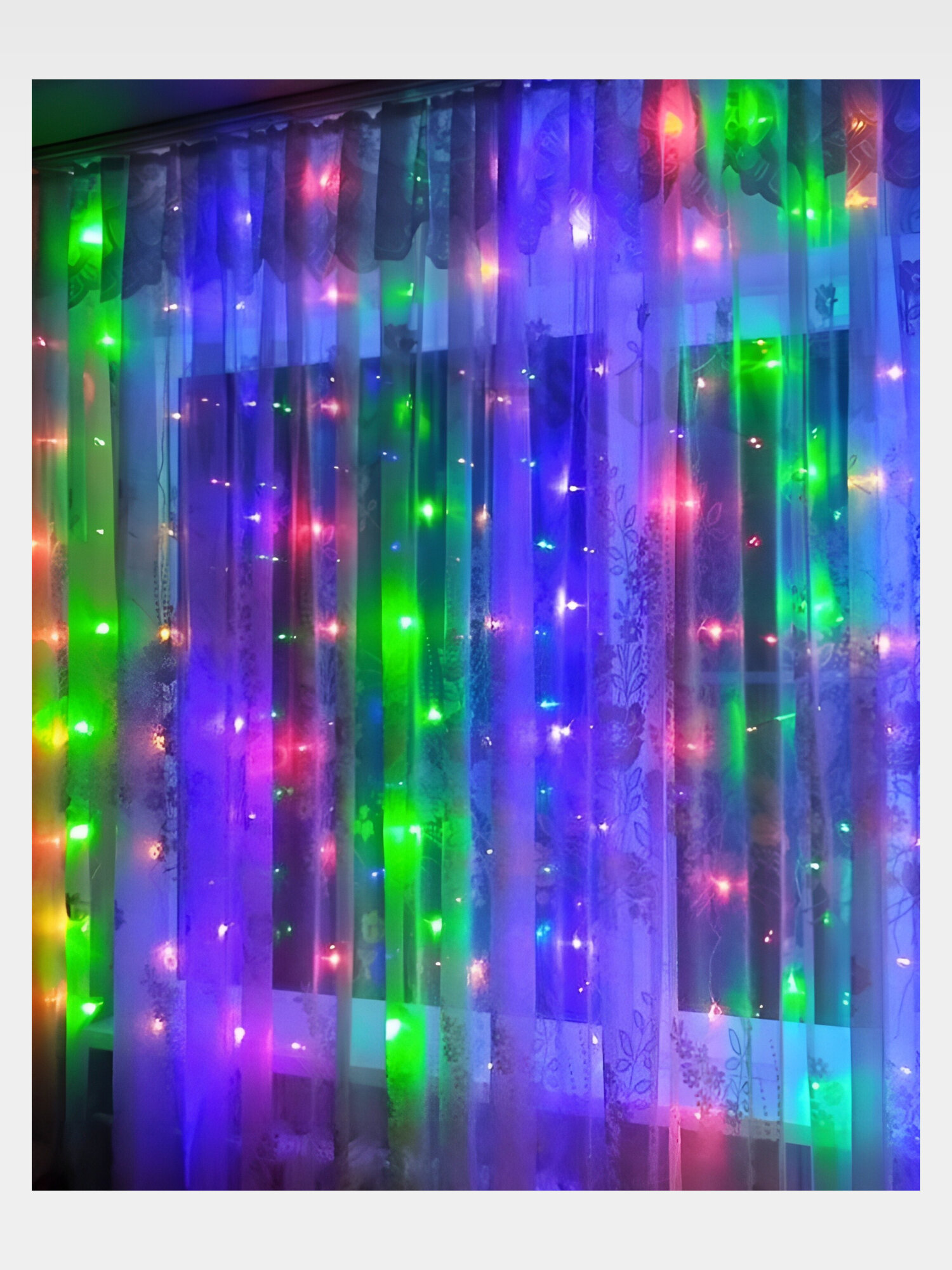 Новогодняя гирлянда с маленькими , для украшения дома.8 метра