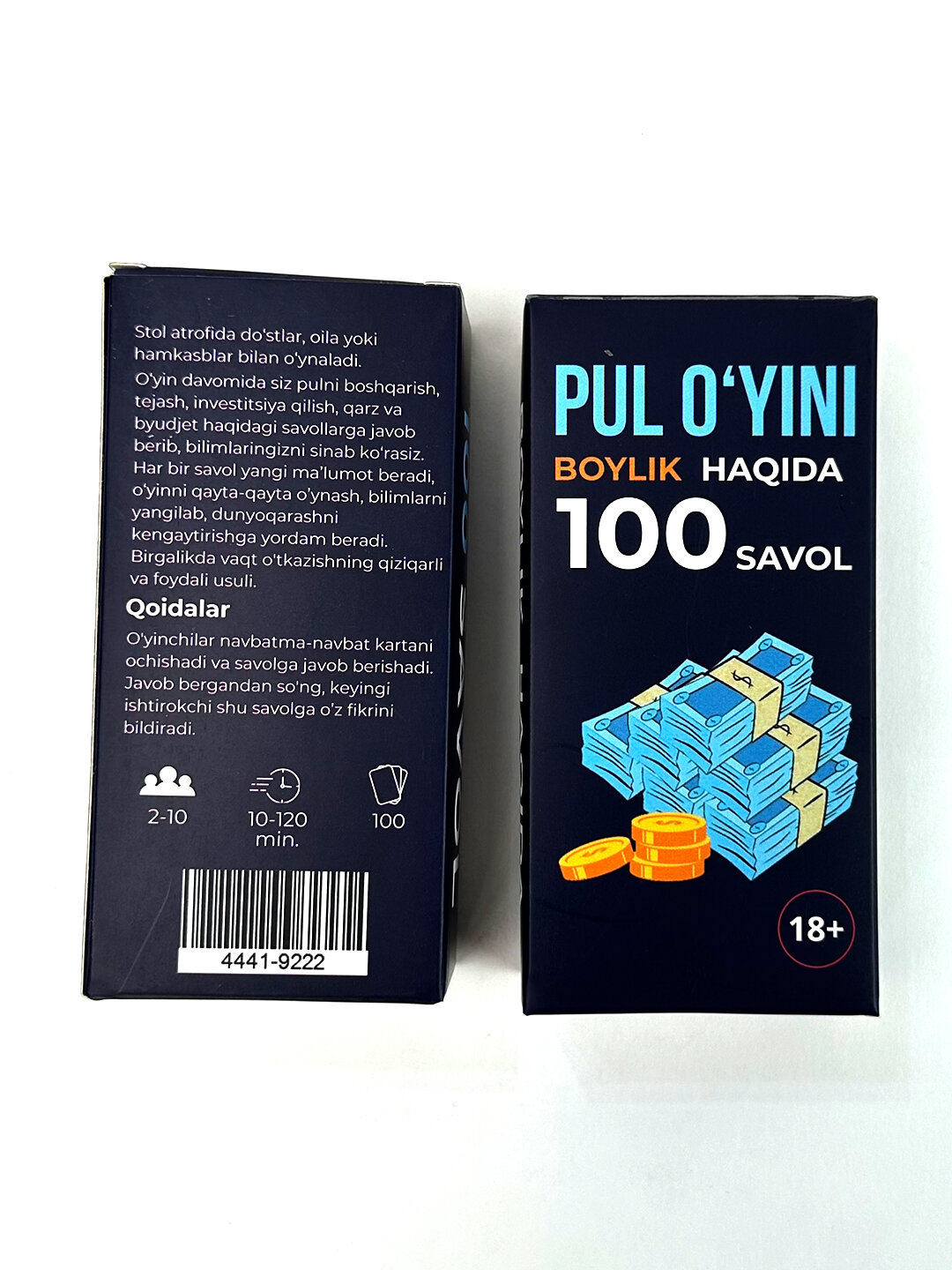 Пул уйини: "Бойлик ҳакида 100 савол", молиявий саводхонлик ҳакида илм берувчи стол уйини — фото 1
