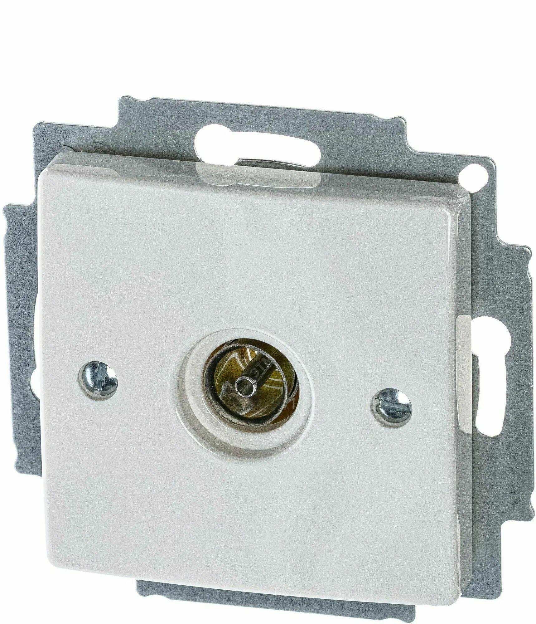 Розетка TV оконечная ABB Basic 55 белая