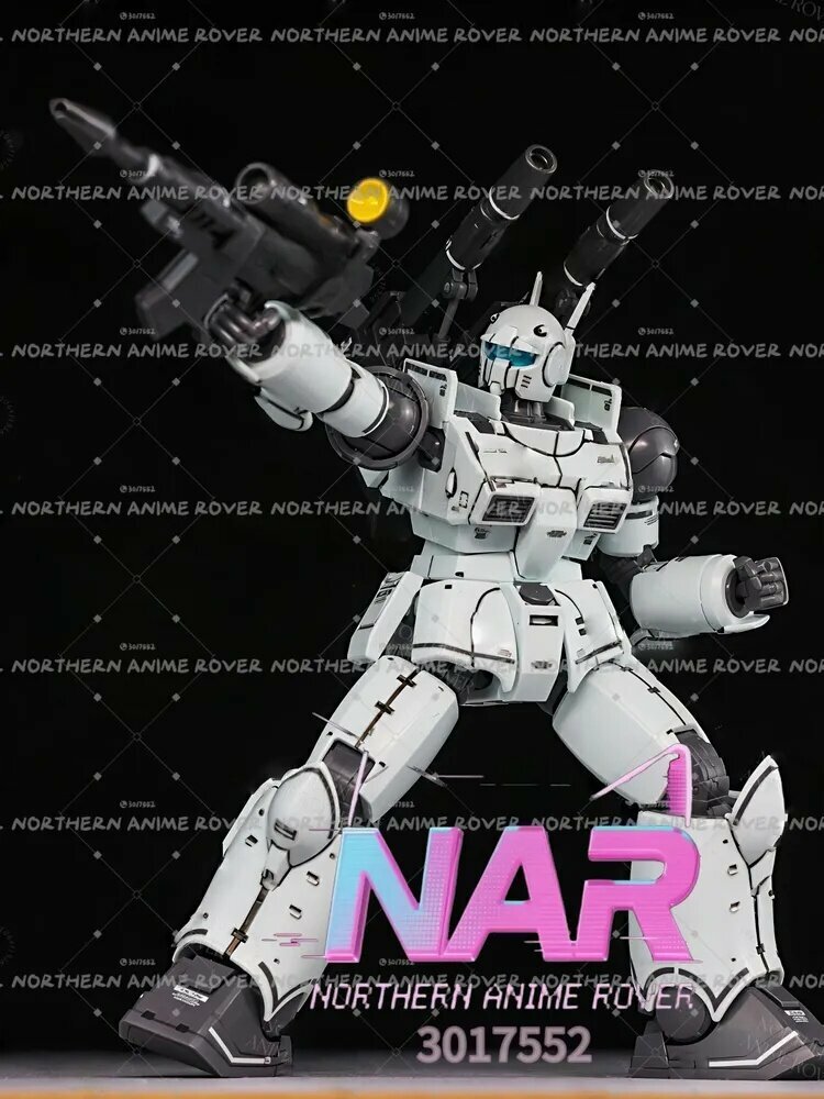 Модель фигурки-пазла, Gundam, HG 1/144 Spartan Jim (Laser gun/missile pod), Высококачественная модель, Поставляется с бесплатными наклейками и кронштейнами.