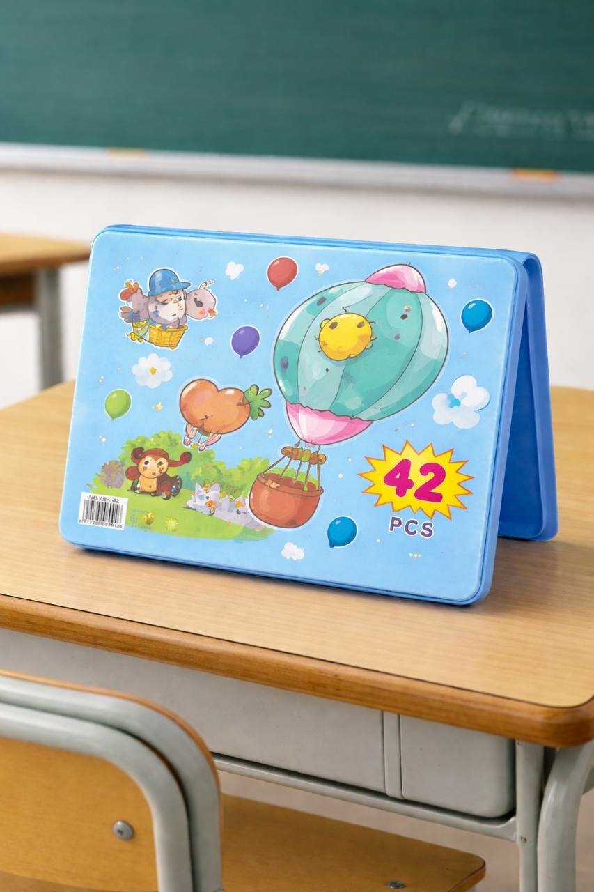 Детский набор для рисования, 42 PCS (синий)отличный выбор для развития творческих способностей ребёнка