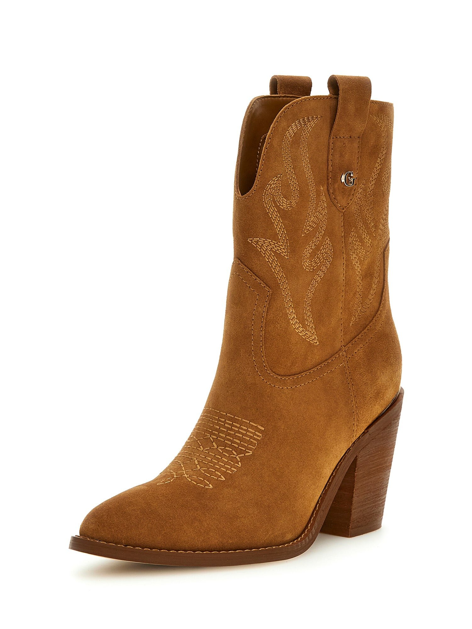 Полусапоги GUESS, размер 39, коричневый — фото 1