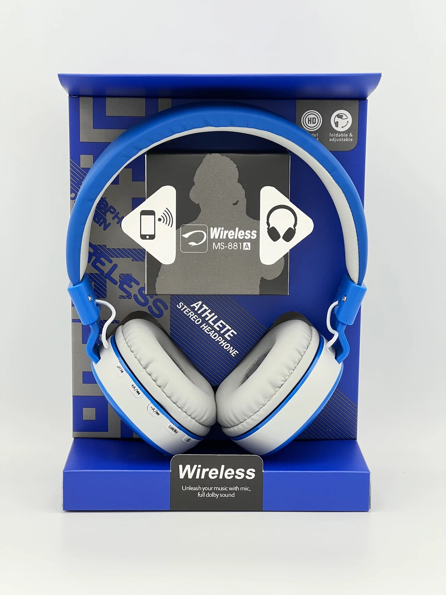 Беспроводные наушники Wireless MS-881 A совместимы с iOS и Android — фото 1