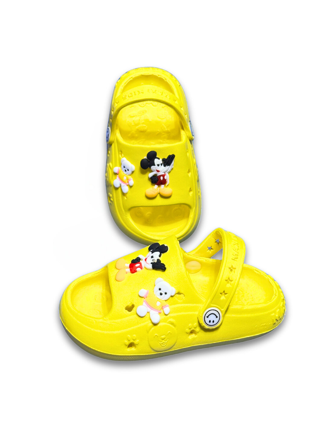 Шлёпанцы, размер 21-22, желтый/оранжевый — фото 1