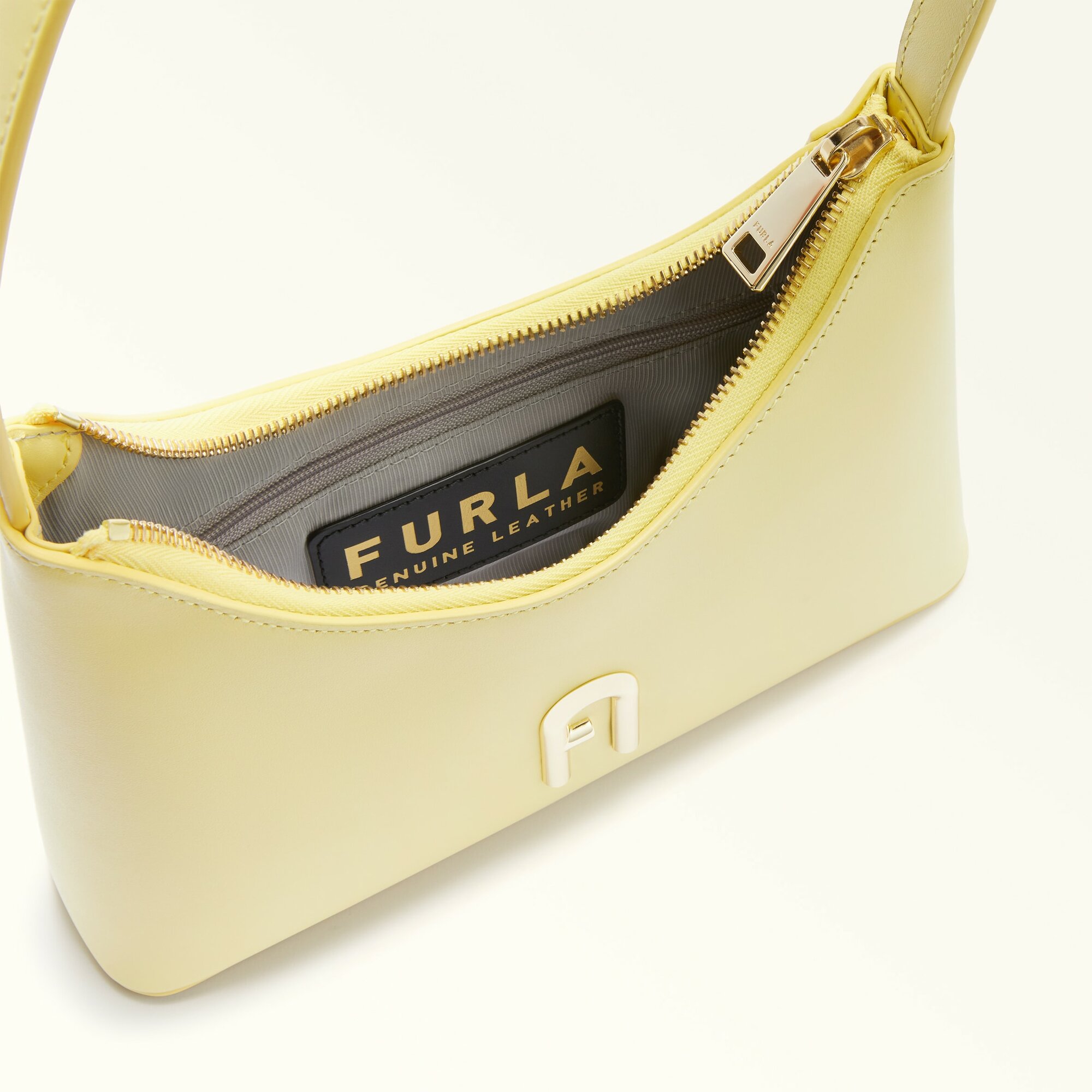 Сумка багет FURLA FURLA DIAMANTE MINI SHOULDER BAG, желтый — фото 1