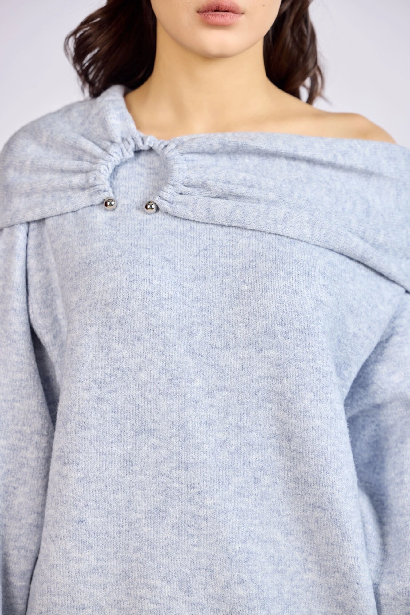 Свитер Selfie, размер S, , голубой — фото 1