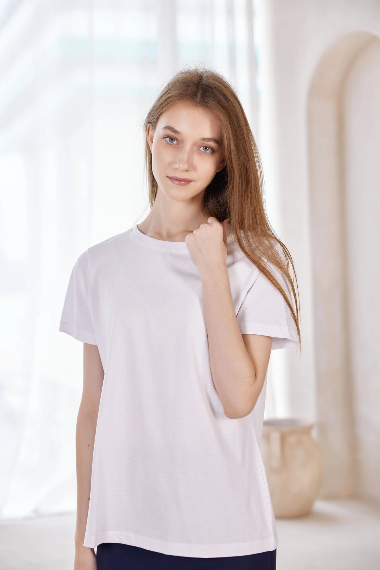 Футболка Selfie, размер L, белый — фото 1