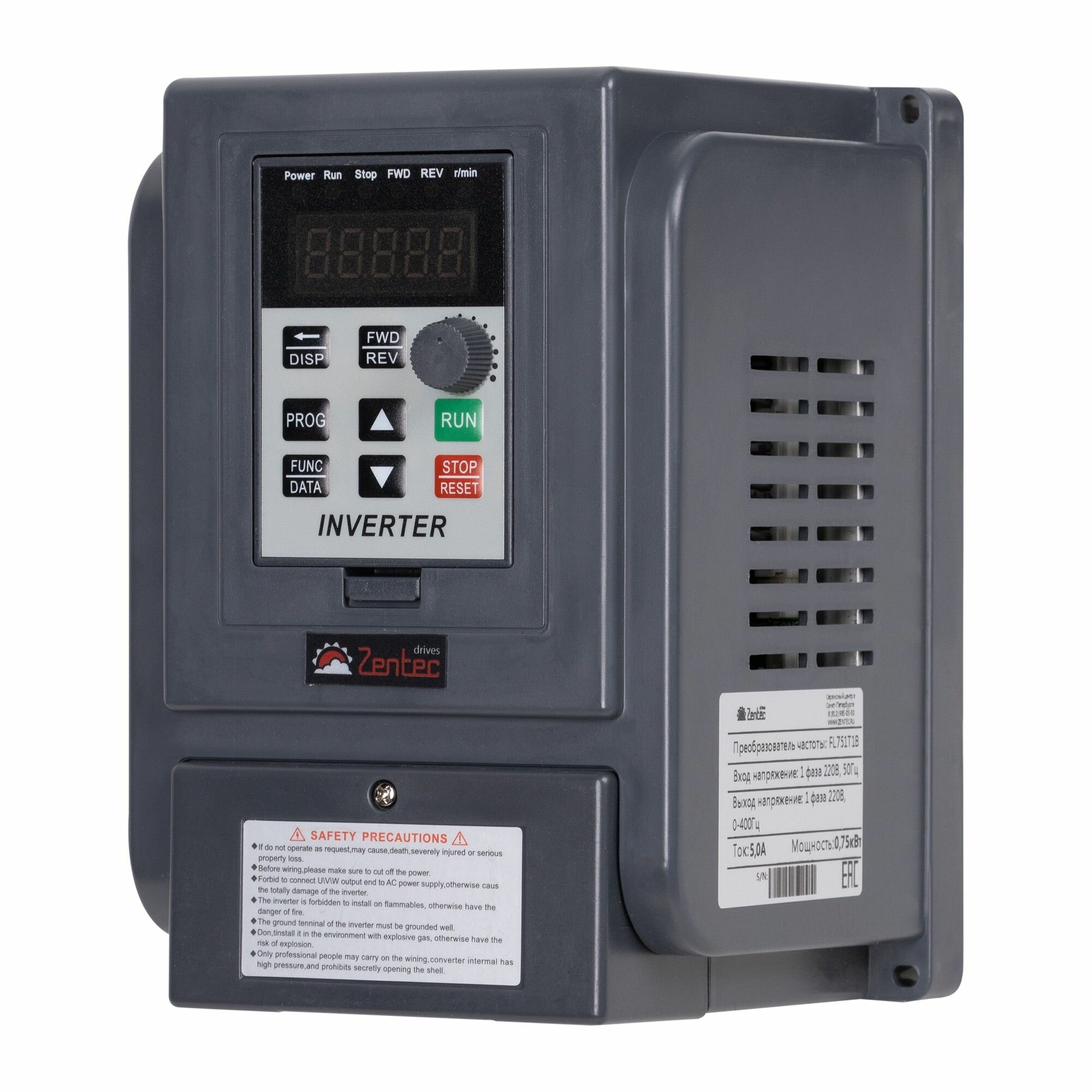 Преобразователь частоты FL751T1B (0,75кВт 1х220В) — фото 1