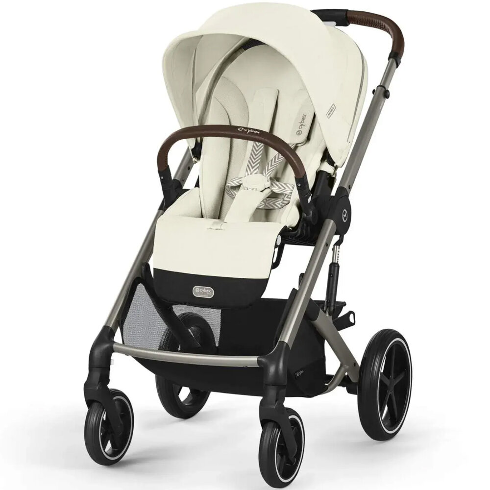 Коляска прогулочная Cybex Balios S Lux TPE Seashell Beige с дождевиком