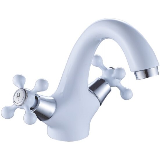 Смеситель для раковины Cron CN1008 8  белый