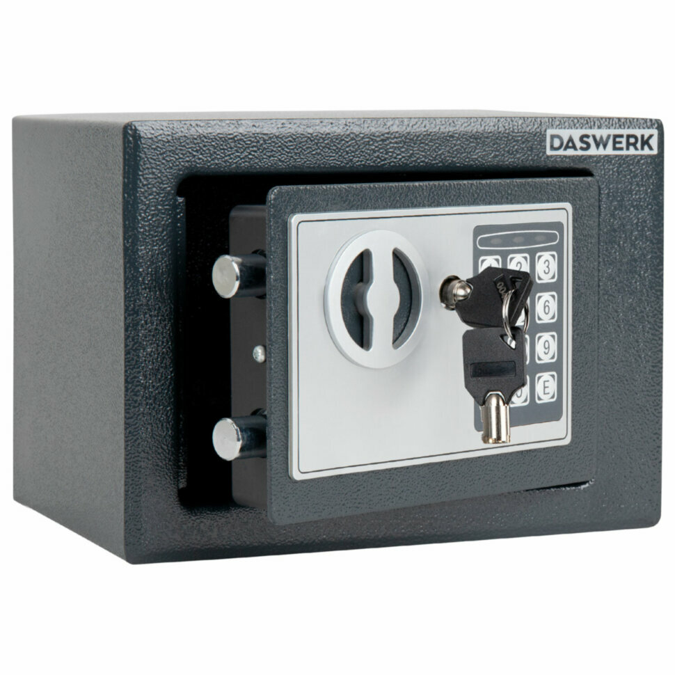 Сейф мебельный DASWERK SC-170EL (170х230х170 мм), электронный замок, графит, 291338, 291338