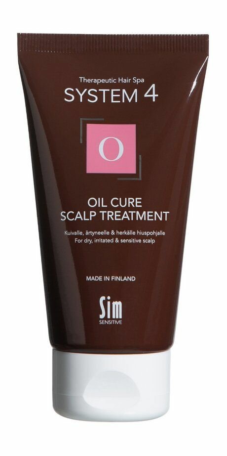 SIM SENSITIVE Oil Cure Scalp Treatment Маска-пилинг для волос терапевтическая "О", 75 мл