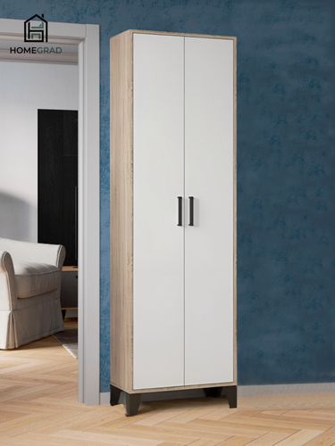 Изображение товара Шкаф для одежды платяной HomeGrad Vitra, дуб сонома/белый, 60х200 см