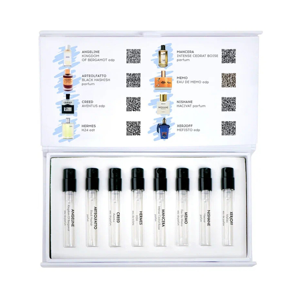 Набор парфюмерной воды Aroma Box "Близнецы для него", 8 флаконов, 1.5 мл